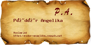 Pödör Angelika névjegykártya
